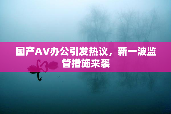 国产AV办公引发热议，新一波监管措施来袭