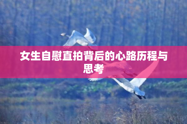 女生自慰直拍背后的心路历程与思考