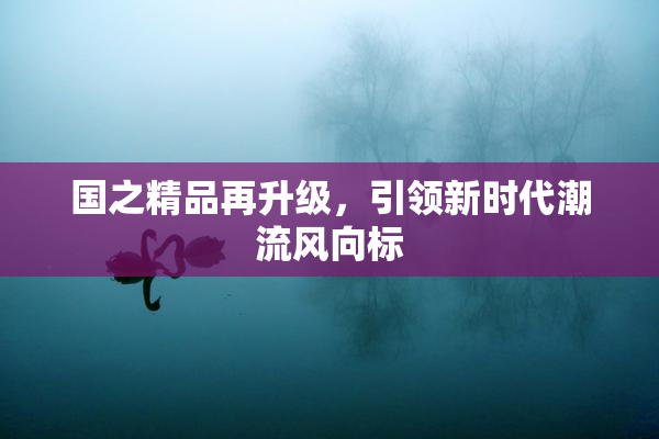 国之精品再升级，引领新时代潮流风向标