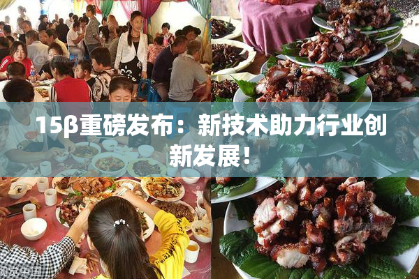 15β重磅发布：新技术助力行业创新发展！