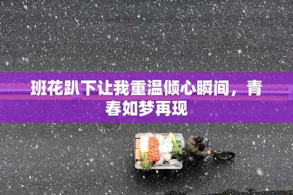 班花趴下让我重温倾心瞬间，青春如梦再现