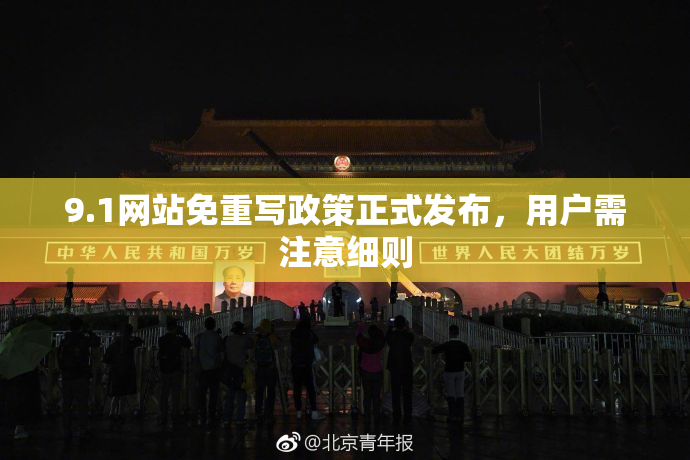 9.1网站免重写政策正式发布，用户需注意细则