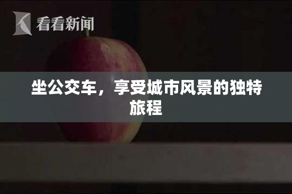 坐公交车，享受城市风景的独特旅程
