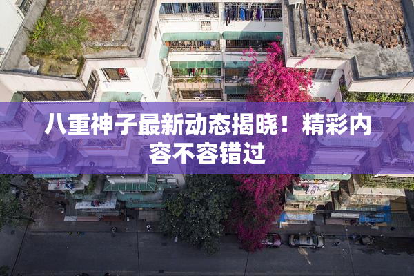 八重神子最新动态揭晓！精彩内容不容错过
