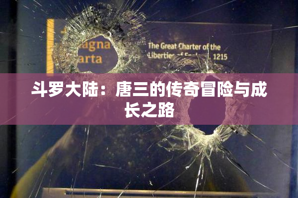 斗罗大陆：唐三的传奇冒险与成长之路