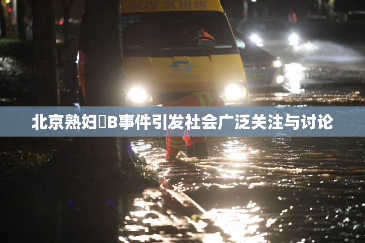 北京熟妇槡B事件引发社会广泛关注与讨论