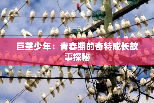 巨茎少年：青春期的奇特成长故事探秘