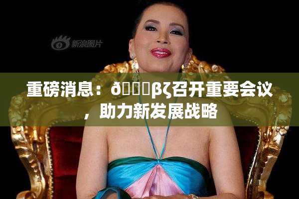 重磅消息：👙βζ召开重要会议，助力新发展战略