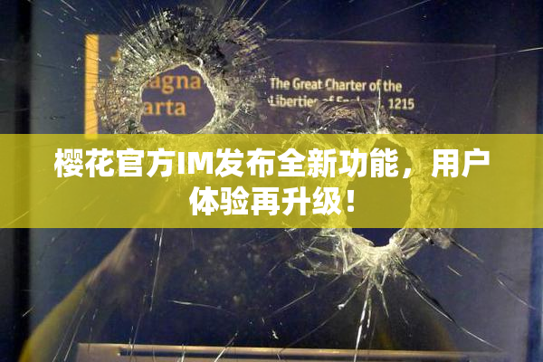 樱花官方IM发布全新功能，用户体验再升级！