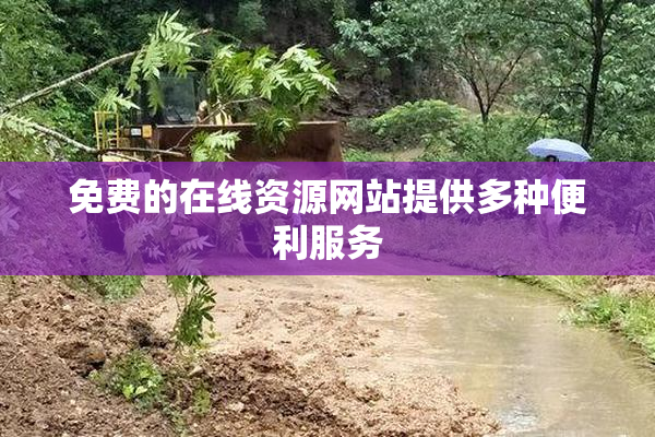 免费的在线资源网站提供多种便利服务