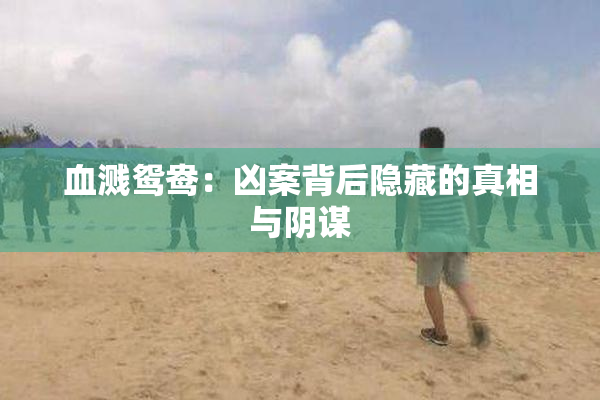 血溅鸳鸯：凶案背后隐藏的真相与阴谋