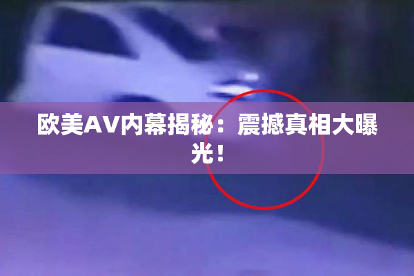 欧美AV内幕揭秘：震撼真相大曝光！