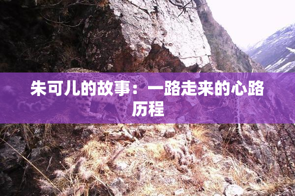 朱可儿的故事：一路走来的心路历程
