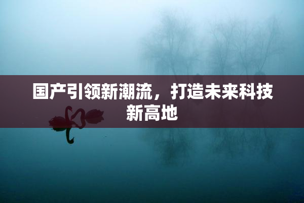 国产引领新潮流，打造未来科技新高地