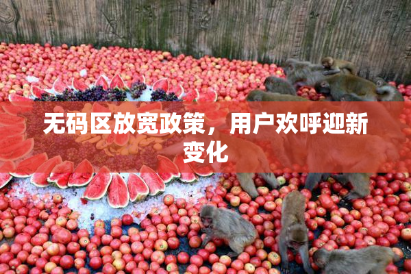 无码区放宽政策，用户欢呼迎新变化