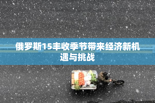 俄罗斯15丰收季节带来经济新机遇与挑战