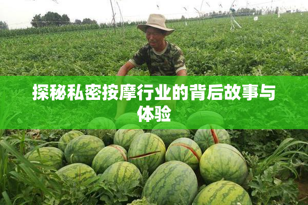 探秘私密按摩行业的背后故事与体验