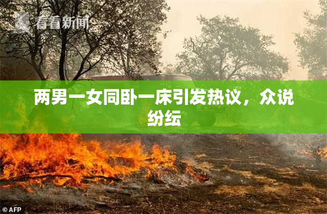 两男一女同卧一床引发热议，众说纷纭