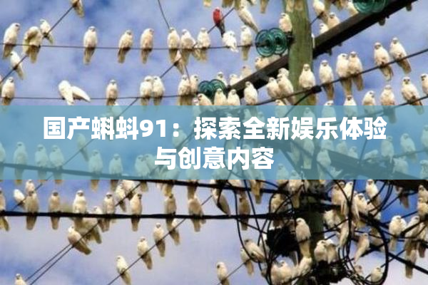 国产蝌蚪91：探索全新娱乐体验与创意内容
