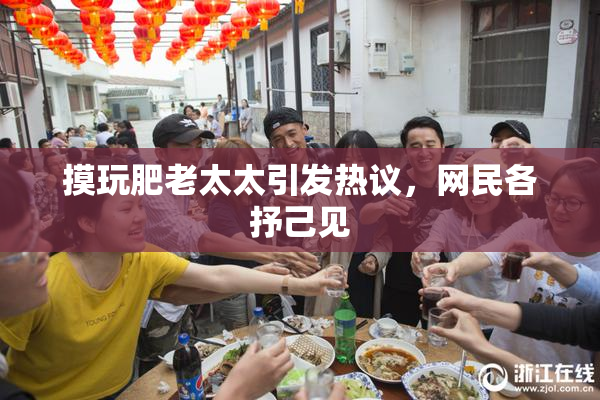 摸玩肥老太太引发热议，网民各抒己见
