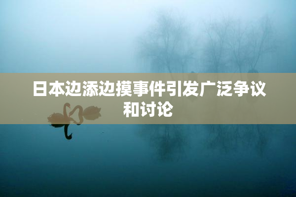 日本边添边摸事件引发广泛争议和讨论