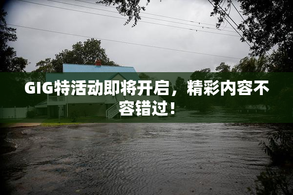 GIG特活动即将开启，精彩内容不容错过！