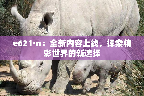 e621·n：全新内容上线，探索精彩世界的新选择