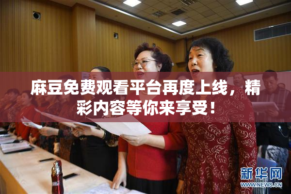 麻豆免费观看平台再度上线，精彩内容等你来享受！