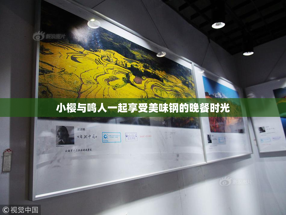 小樱与鸣人一起享受美味钢的晚餐时光