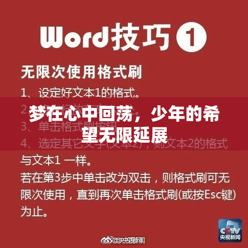 梦在心中回荡，少年的希望无限延展
