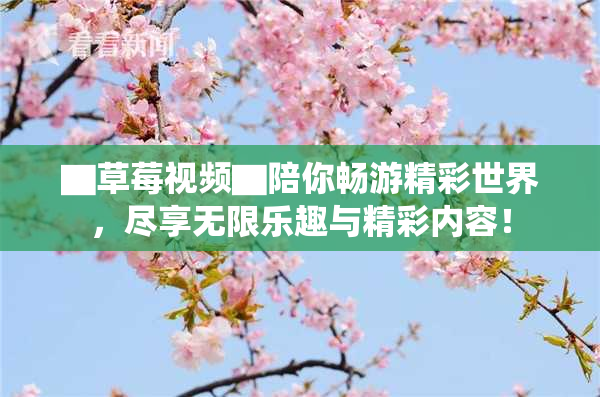 ▇草莓视频▇陪你畅游精彩世界，尽享无限乐趣与精彩内容！