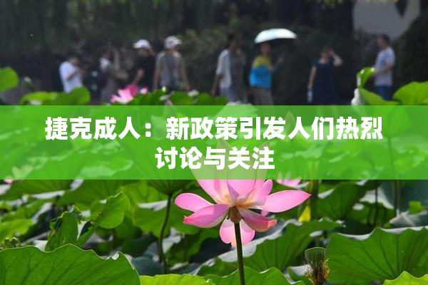 捷克成人：新政策引发人们热烈讨论与关注