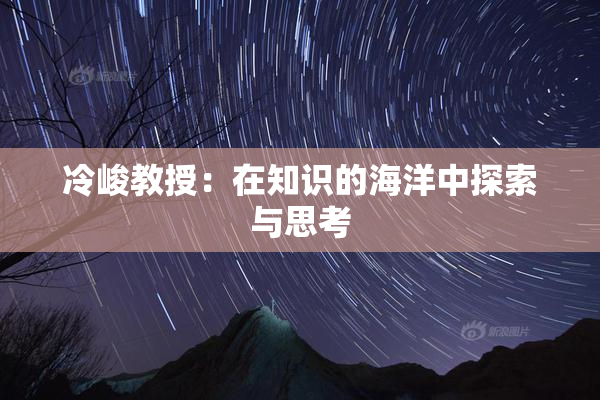 冷峻教授：在知识的海洋中探索与思考