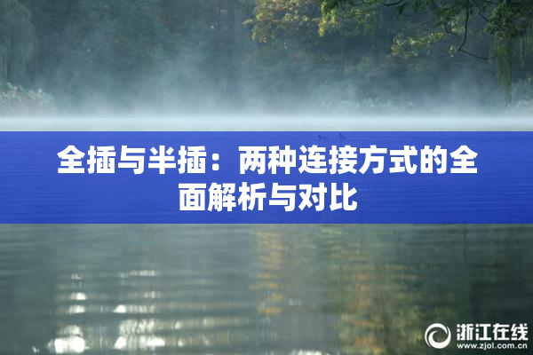 全插与半插：两种连接方式的全面解析与对比