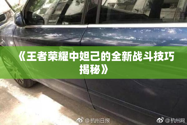 《王者荣耀中妲己的全新战斗技巧揭秘》