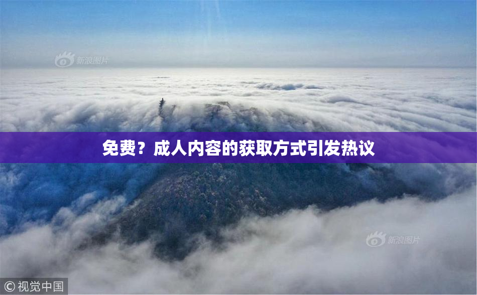 免费？成人内容的获取方式引发热议