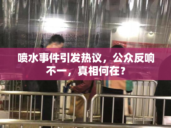 喷水事件引发热议，公众反响不一，真相何在？