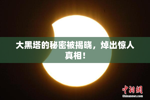 大黑塔的秘密被揭晓，焯出惊人真相！