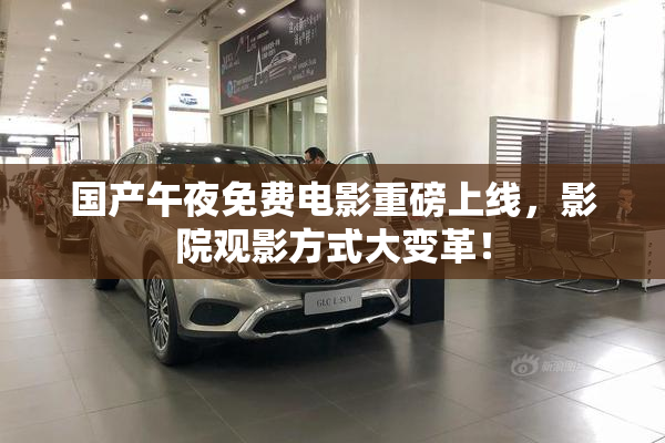 国产午夜免费电影重磅上线，影院观影方式大变革！