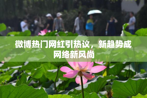微博热门网红引热议，新趋势成网络新风尚