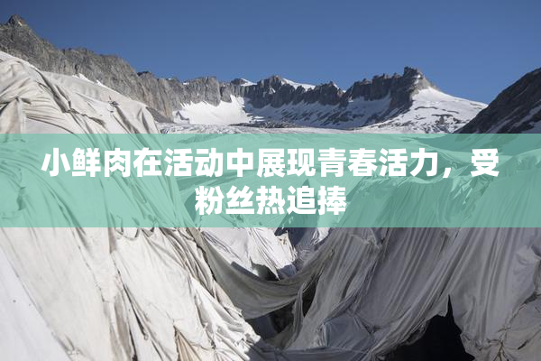 小鲜肉在活动中展现青春活力，受粉丝热追捧