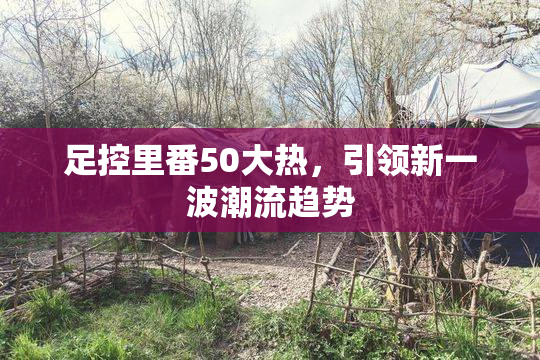 足控里番50大热，引领新一波潮流趋势