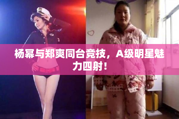 杨幂与郑爽同台竞技，A级明星魅力四射！