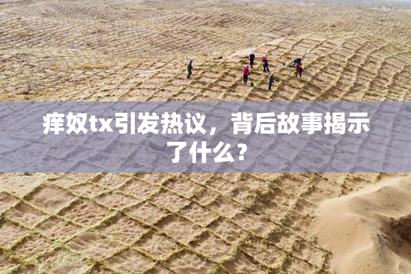 痒奴tx引发热议，背后故事揭示了什么？