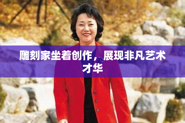 雕刻家坐着创作，展现非凡艺术才华