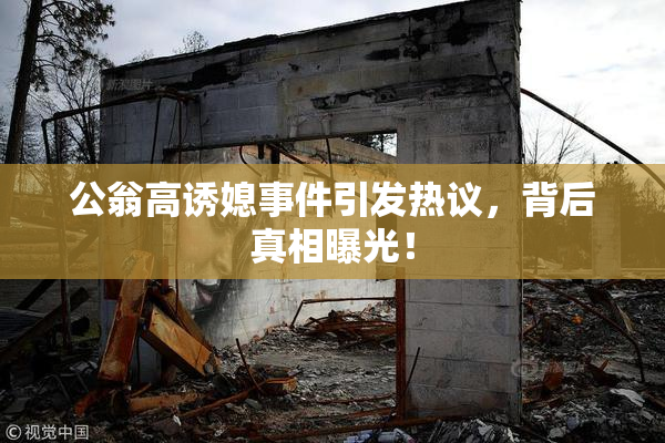 公翁高诱媳事件引发热议，背后真相曝光！
