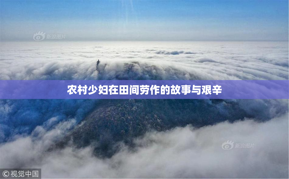 农村少妇在田间劳作的故事与艰辛