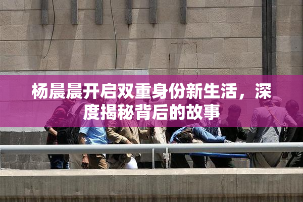 杨晨晨开启双重身份新生活，深度揭秘背后的故事