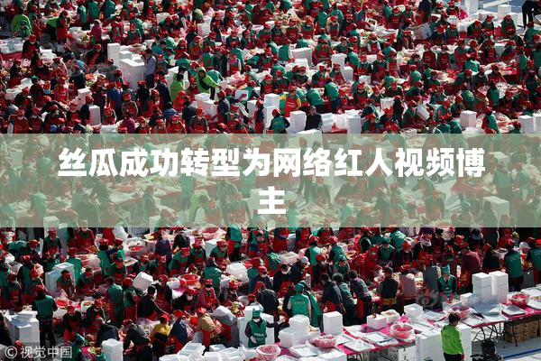 丝瓜成功转型为网络红人视频博主