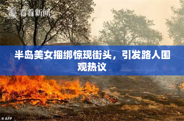 半岛美女捆绑惊现街头，引发路人围观热议